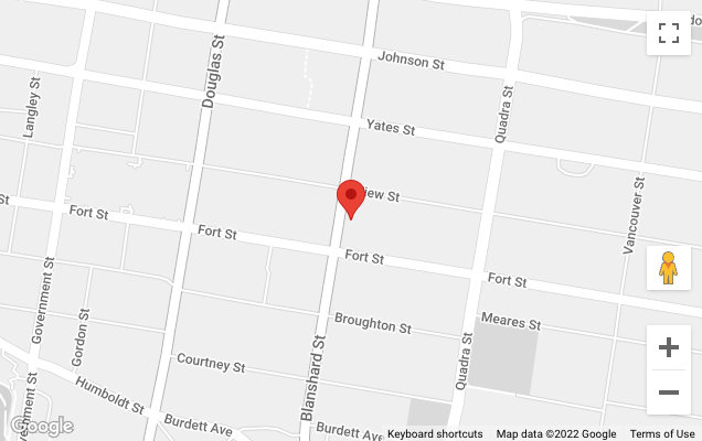 Map of downtown Victoria